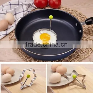 Stainless Steel Fried Egg Mold Pancake Mold Kitchen Tool Pancake Rings With Oil Brush 5 Pcs Set thumbnail-5