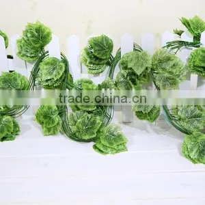 Hot Selling Artificial Grape Leaves Vine 240cm thumbnail-1