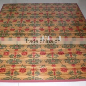 Printed Bamboo Rug for Floor ,natural Material thumbnail-1