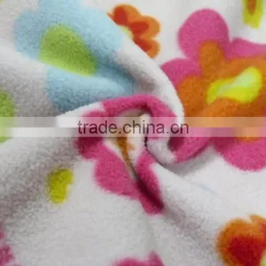 100% Polyester 2 Side Brushed 1 Side, Anti-pilling Polar Fleece Solid Dyed or Print Fabric,printed Designer Polar Fleece Fabric thumbnail-1