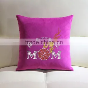 Bling Heart Shape Rhinestone Pillow Case Decorative Home Bedrooming And Seat Cushion Covers Customized thumbnail-6