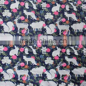 Wholesale Children Clothes Animals Woven Fabric High Quality 100% Cotton Textile Fabric thumbnail-1