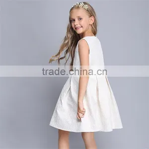 High-Grade Sleeveless Mother Daughter Matching Dress White Family Matching Clothing thumbnail-4