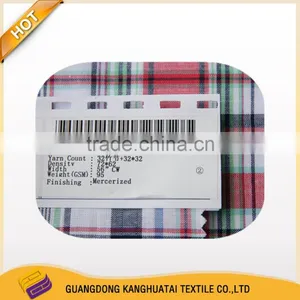 100% Yarn Dyed Grid Bamboo Fiber Cotton Fabric thumbnail-1