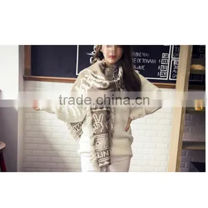 Korean Style Fashion Latest Design Long Acrylic Candy Color Choice Elegant Wear Shawl Scarf Womens thumbnail-4