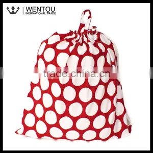 Fashion Chevron Polka Dot Cotton Cheap Laundry Bag thumbnail-5