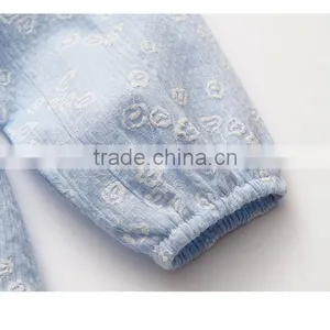 Wholesale Lace Printing Kids Long Sleeve Cotton Dress thumbnail-6