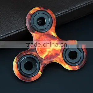 Painted LED Lights Light Fingertips Gyro Flashing Light Fingertips Three Leaf Camouflage Gyro Finger Luminous Decompression thumbnail-4