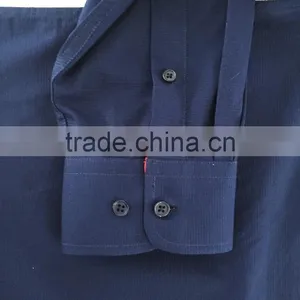 2017 Latest Contrast Casual Spread Collar Men's Shirt With Embroidery thumbnail-5