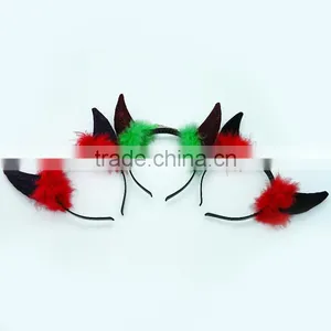Wholesale Super Cute Halloween Party Kids Headband Demon Antlers Hairband thumbnail-2