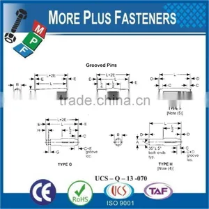 Made In Taiwan Hard Taper Dowel and Groove Clevis and Cotter Pin thumbnail-4