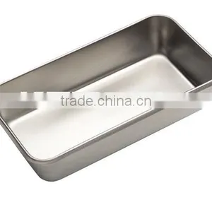 Instrument Tray Round Corners, Stainless Steel, 8-7/8" x 5" x 2",Haspital Instruments Tray thumbnail-1