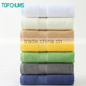 Wholesale Custom Logo High Quality Solid Color Egyptian Cotton Bath Towel thumbnail-3