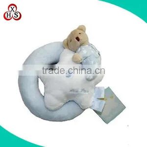 Stuffed Small Baby Plush Five Star Toy With Rattle thumbnail-6