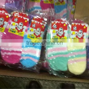 Hot Sale Popular Children's Microfiber Antiskid Socks Warm Socks for Winter 3 Sizes for 1-12 Years Old thumbnail-4