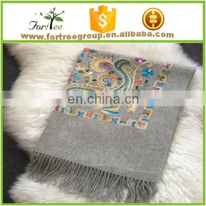 Custom Head Scarf, Embroidery Muslim Scarf thumbnail-2