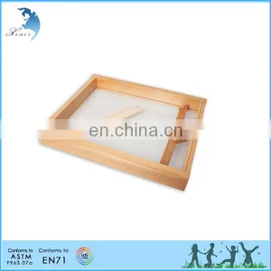 2016 Wholesale Montessori Toy Montessori Wooden Toys Language Wooden Sand Tray thumbnail-2