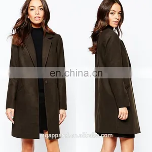 Cheap Wholesale Fashion Coat Woman Winter Clothes Notch Lapel Long Winter Coat thumbnail-1