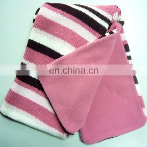 Knitted Scarf-combined With Fleece thumbnail-1