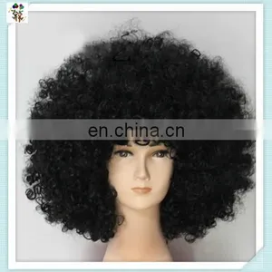 Cheap Colors Synthetic Party Sports Fan Big Curly Afro Wigs HPC-0014 thumbnail-4