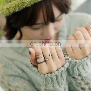 Kunckle Sets Ring Open Cuff Rings Sets Finger Ring Jewellery thumbnail-1