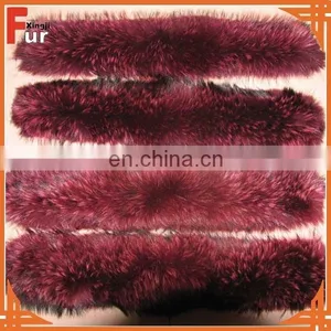 Top Quality Fur Collar for Down Coat Raccoon Fur Collar thumbnail-1