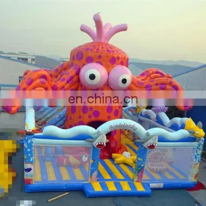 Cheap 2017 Octopus Yard Inflatable Amusement Park,Inflatable Fun City,Inflatable Playground For Kids thumbnail-1