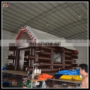 Special Customized Inflatable Wooden House , Inflatable Log Cabin , Inflatable Frame House thumbnail-2