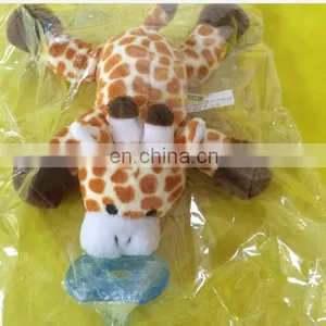 Custom Private Label Baby Plush Animal Monkey With Detachable Pacifiers thumbnail-4