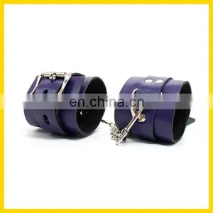 China Faux Leather Wrist & Ankle Cuffs Restraints for Fetish Erotic Products thumbnail-1