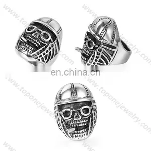 2017 Elegant Luxury Expendables Stainless Steel Skull Rings Made in China thumbnail-5