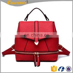CR 80% Customer Repeat Order New Product Sales Well Cheap Rucksack for Young Girls Pink Color Womens Leather Purse Backpack thumbnail-4