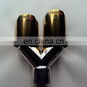 Colorful Stainless Steel Exhaust Rainbow Muffler Tail Pipe for Car. thumbnail-1