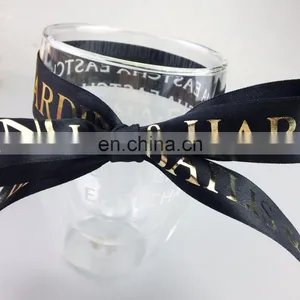 (We Are no Holiday) Black Satin Ribbon 1/2 Inch Wide thumbnail-1