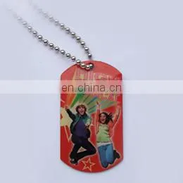 Custom Logo Printed Gold Metal Blank Dog Tag thumbnail-6