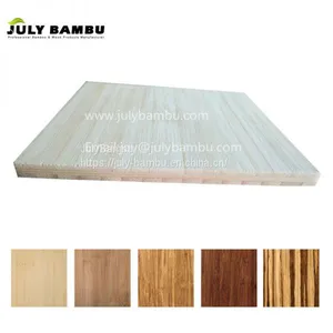 JulyBambu 100% Solid Bamboo Board Natural 6 to 12mm Bamboo Panel for Table Top thumbnail-1