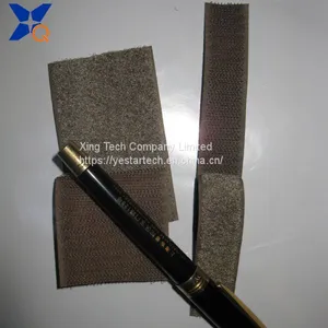 Pure Silver Plated Conductive Nylon Hook and Loop Tape Shielding Electromagnetic Wave Radiation 25mm Width-XTAA073 thumbnail-1