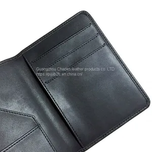 Manufacturers Custom 2019 New Open PU Leather Card ID Package Multi-function Simple Ticket Holder Passport Package thumbnail-4