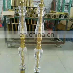 Stair Railing Stainless Steel Acrylic Handrail Post Titanium Satin or Mirror thumbnail-3