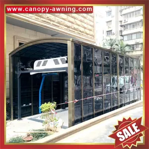 Outdoor Alu Aluminum pc Polycarbonate Parking Carport Garage Car Shelter Canopy Awning Cover for Sale thumbnail-1