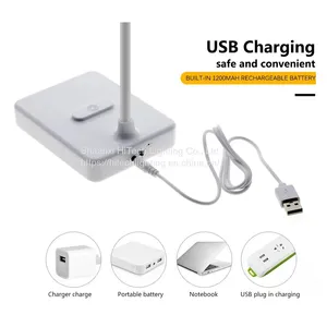 LED Desk Lamp 3 Mode Color Lighting Adjustabale Brightness Rechargeable USB LED Reading Lamp Eye Protection Study Light thumbnail-5