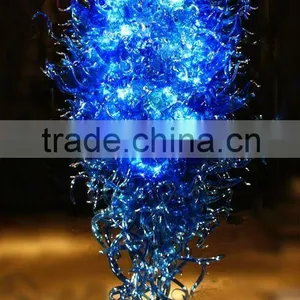 Blue Big Chandelier Crystal Light thumbnail-1