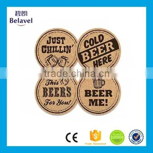 Promotional Customized Logo Printed Cork Beer Coaster thumbnail-1
