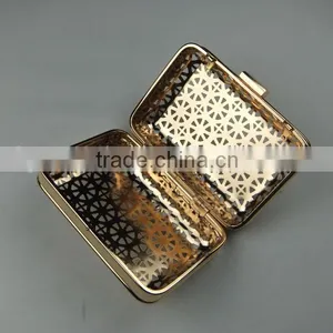 NEW!Golden Square Metal Mesh Box Frame Crystal&Clutch&Purse Frame thumbnail-1