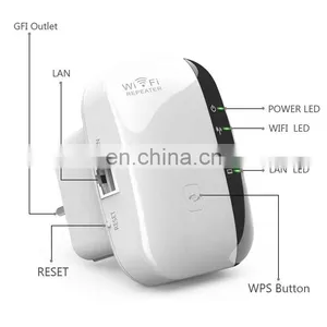 Wireless Wifi Repeater 802.11N/B/G Network Router 300Mbps Range Expander Signal Antennas Booster thumbnail-3