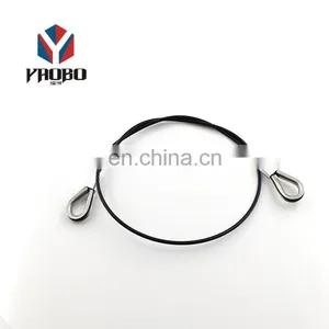 Exquisite Workmanship Keys Colored Stainless Steel Rope Thin Wire Key Ring With Screw thumbnail-2