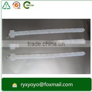 High Quality Supermarket Plastic pp White Hanging Display Shelf Strip thumbnail-3