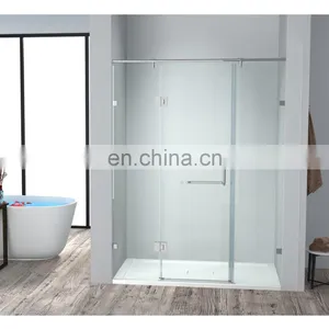 Sale Cheap Classic Design Bathroom Complete Sliding Door Frameless Tempered Glass Shower Enclosure thumbnail-1