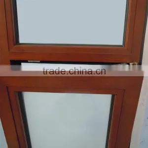 AS2047 Standard Windows With Wooden Color and Double Glazed Windows for Air Tightness Aluminum Windows thumbnail-1