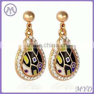 Fashion Enamel Drop Earrings Jewelry Making thumbnail-2